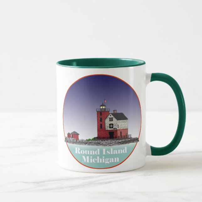 Round Island Lighthouse Mug (Right)