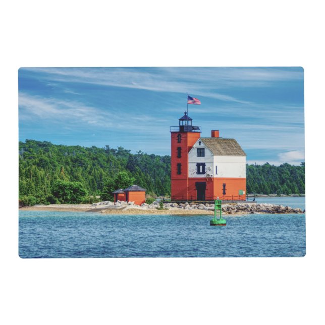 Round Island Lighthouse Placemat (Front)