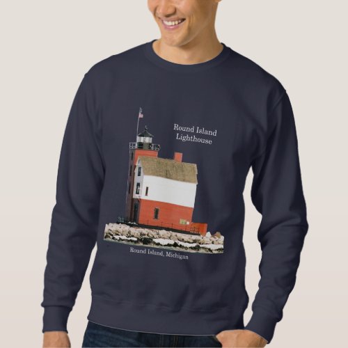 Round Island Lighthouse shirt dark