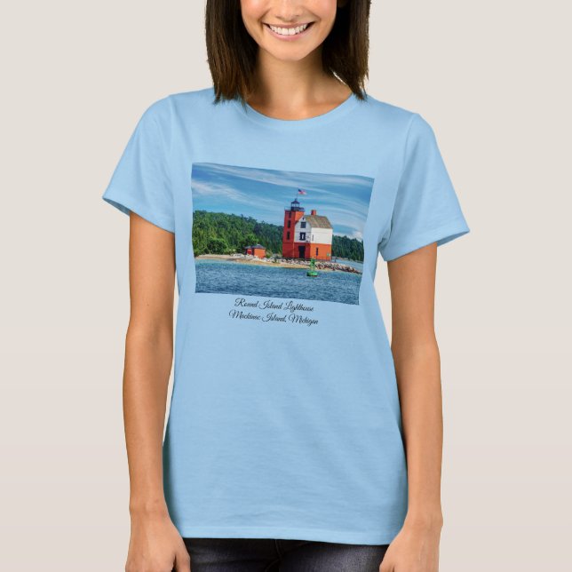 Round Island Lighthouse T-Shirt (Front)