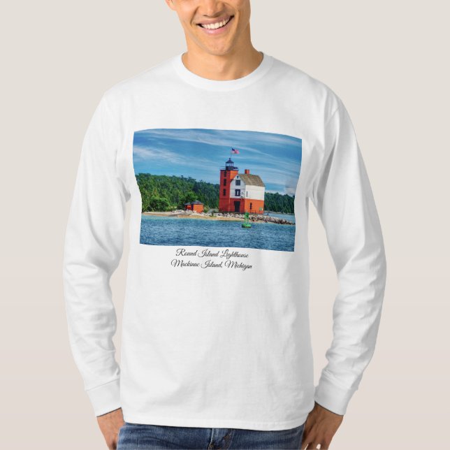 Round Island Lighthouse T-Shirt (Front)