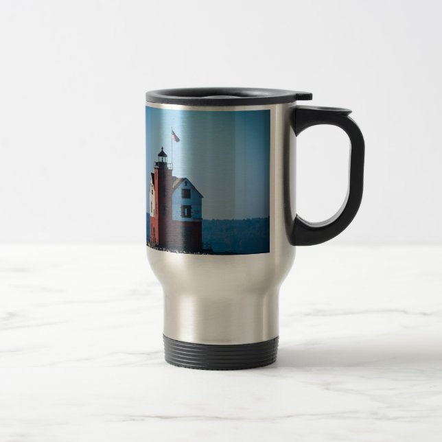 Round Island Lighthouse Travel Mug (Right)