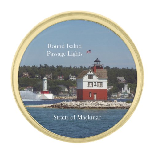 Round Island Passage Lights lapel pin