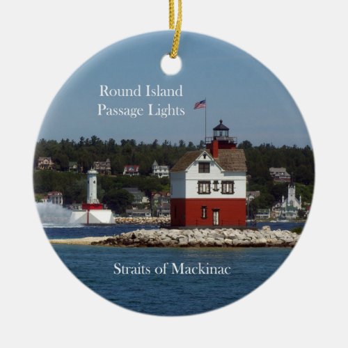 Round Island Passage Lights ornament
