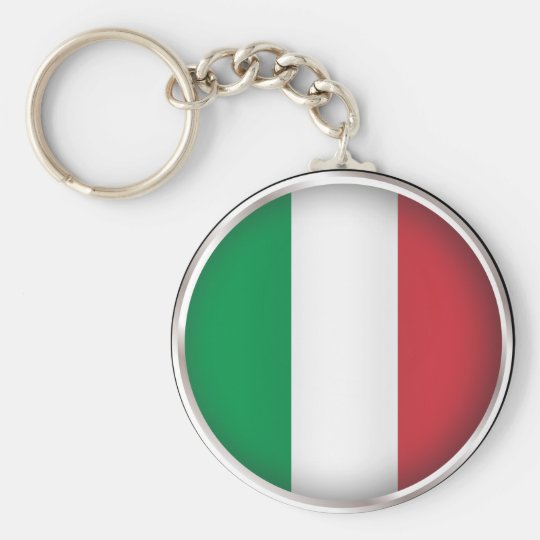 Round Italy Keychain