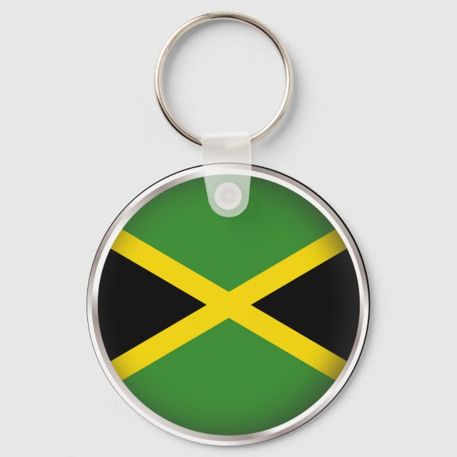 Round Jamaica Keychain (Front)