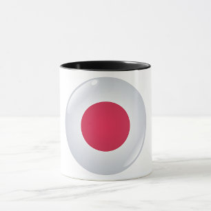 Round Japan Flag Mug