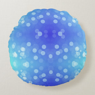 Round jellyfish-shaped pillow in a gradient
