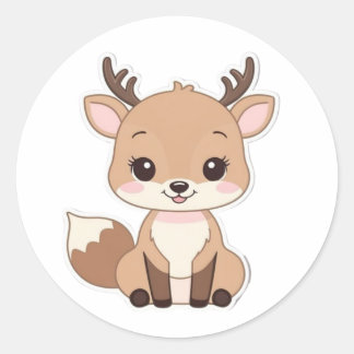 Round Kawaii Dee Sticker - Cute and Fun