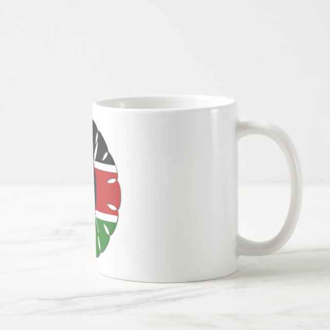 Round Kenyan Motif: A National Symbol Coffee Mug (Right)
