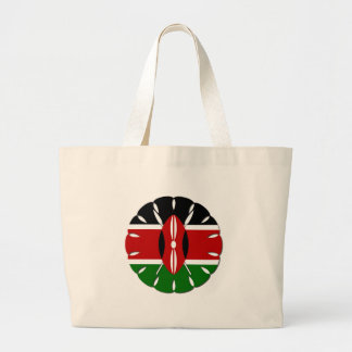 Round Kenyan Motif: A National Symbol Large Tote Bag