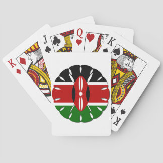 Round Kenyan Motif: A National Symbol Poker Cards