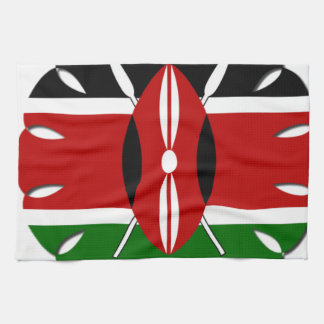 Round Kenyan Motif: A National Symbol Towel