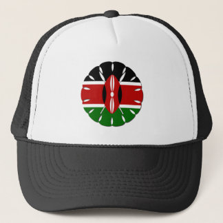 Round Kenyan Motif: A National Symbol Trucker Hat