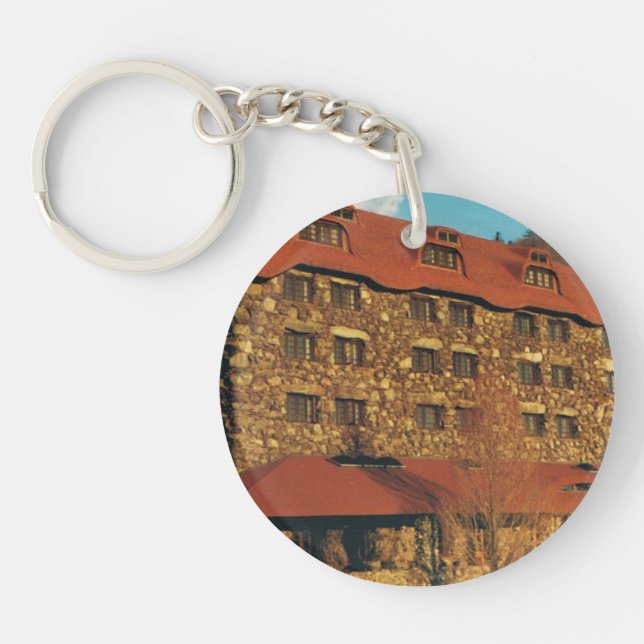 Round Keychain with Grove Park Inn Photo (Front)