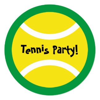 Tennis Birthday Party Invitations 5