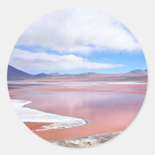 Round Laguna Colorada in Bolivia sticker