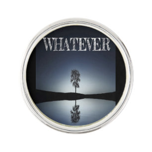 Round Lapel Pin, Silver Plated/whatever Pin