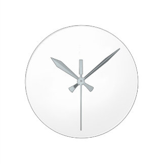 Round (Large) Wall Clock - Grey hands