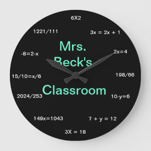Round (Large) Wall math Clock