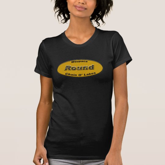 Round License Plate Orange T-Shirt
