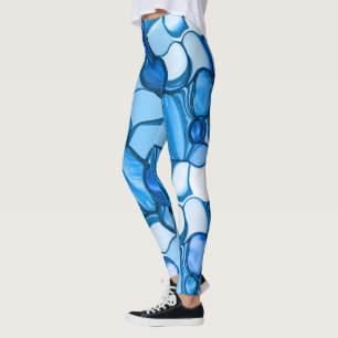 Round like stones in shades similar to royal blue leggings