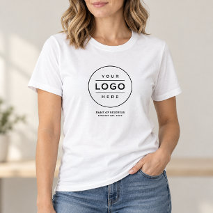Round Logo Business Name Location Staff T-Shirt