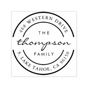 return address rubber stamps zazzle