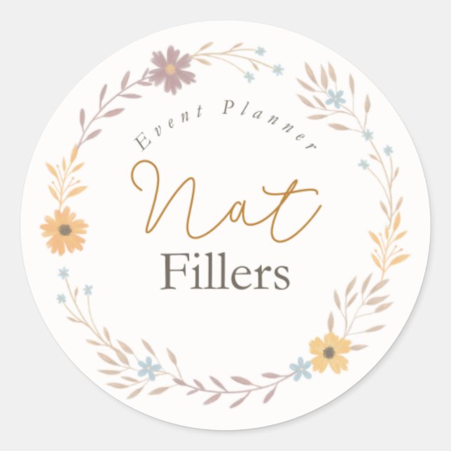 Round Logo Sticker (Front)