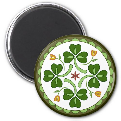 Round Magnet _ Irish Good Luck Hex