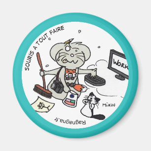 Round Magnet "Mouse to do everything"