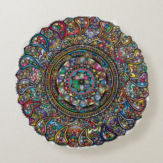 Round Mandala Meditation Pillow