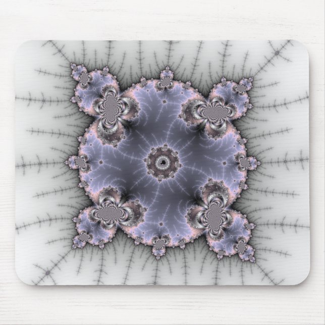 Round Mandelbrot - Fractal Mousepad (Front)