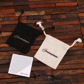 Round Marble Tray with Leather and Metal Keychain (Front)