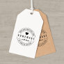 Round Modern Bold Website Homemade With Love Heart Self-inking Stamp