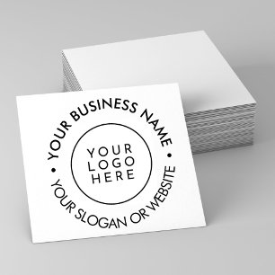 Round Modern Business Custom Logo Website Self-inking Stamp