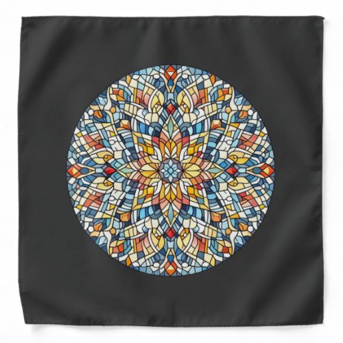 Round mosaic bandana