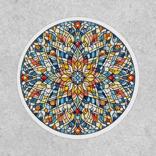 Round mosaic patch