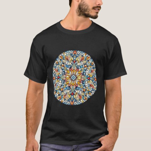 Round mosaic T_Shirt