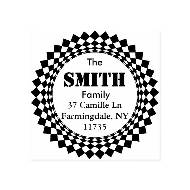 ROUND NAME AND ADDRESS STAMP (Imprint)