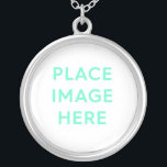 Round Necklace, Silver Plated Necklace<br><div class="desc">Round Necklace,  Silver Plated</div>