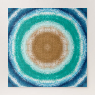 Round Ocean Waves Jigsaw Puzzle