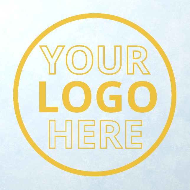Round or Square Business Logo Wall Decal (Insitu 1)