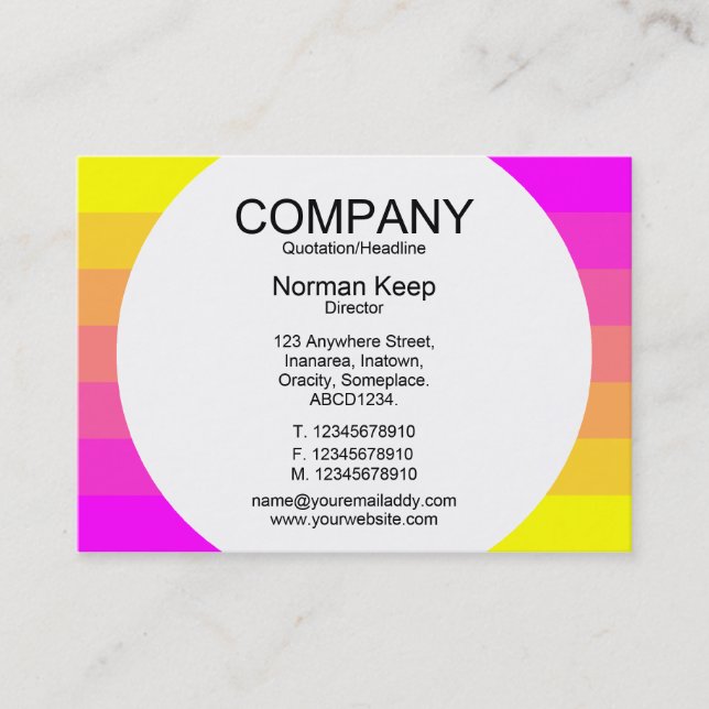Round Panel - Color Transition 01 Business Card (Front)
