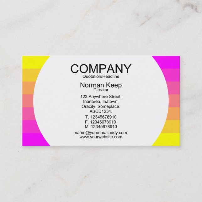 Round Panel - Color Transition 01 Business Card (Front)