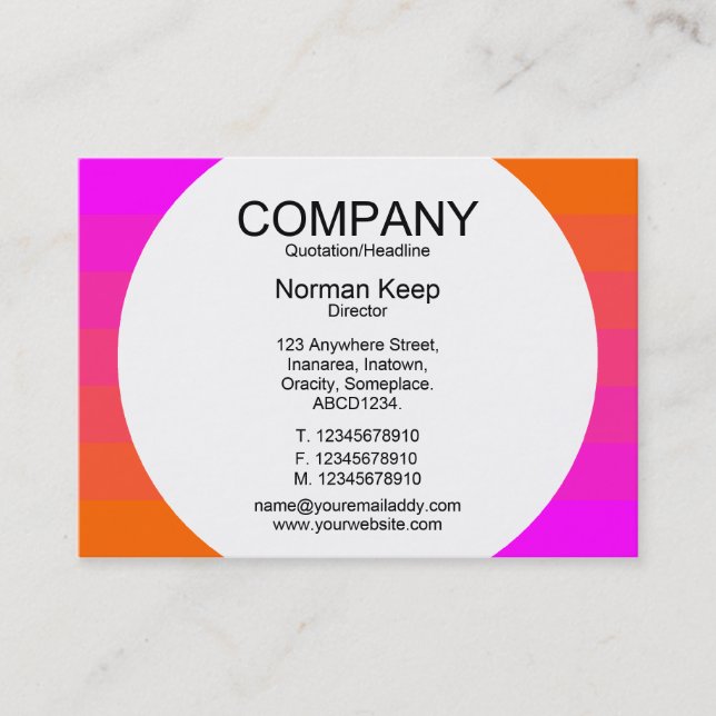 Round Panel - Color Transition 02 Business Card (Front)