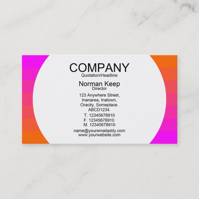 Round Panel - Color Transition 02 Business Card (Front)
