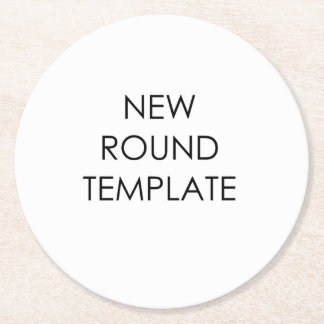Round Paper Coaster Template