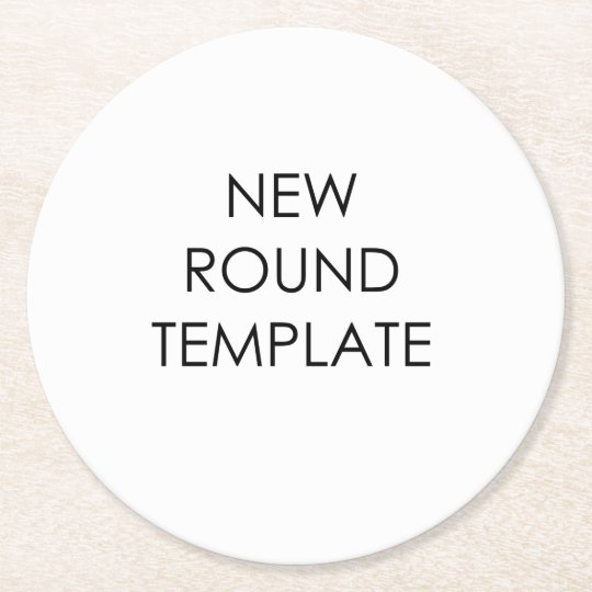 round paper coaster template zazzle com