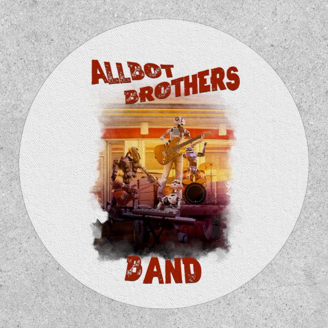 round patch with Allbot Brothers Band (Front)